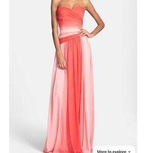 Monique Lhullier (Bridesmaids) ombré chiffon gown